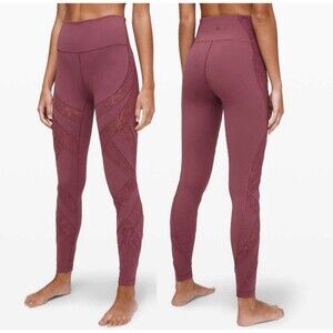 Lululemon Wunder Under High Rise Leggings Size 2 Mesh Compression Yoga Pants